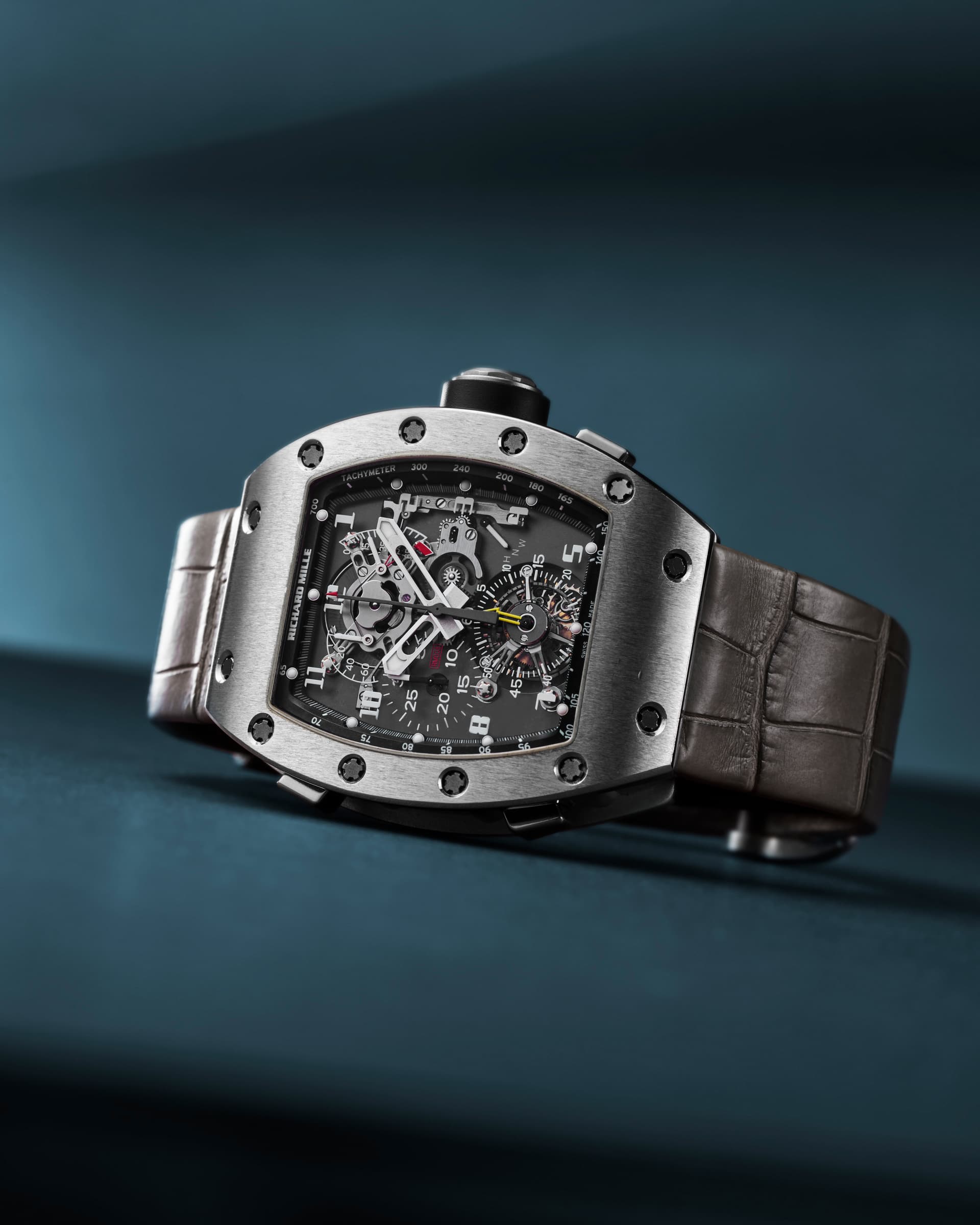 Richard Mille RM 008 lying on its side