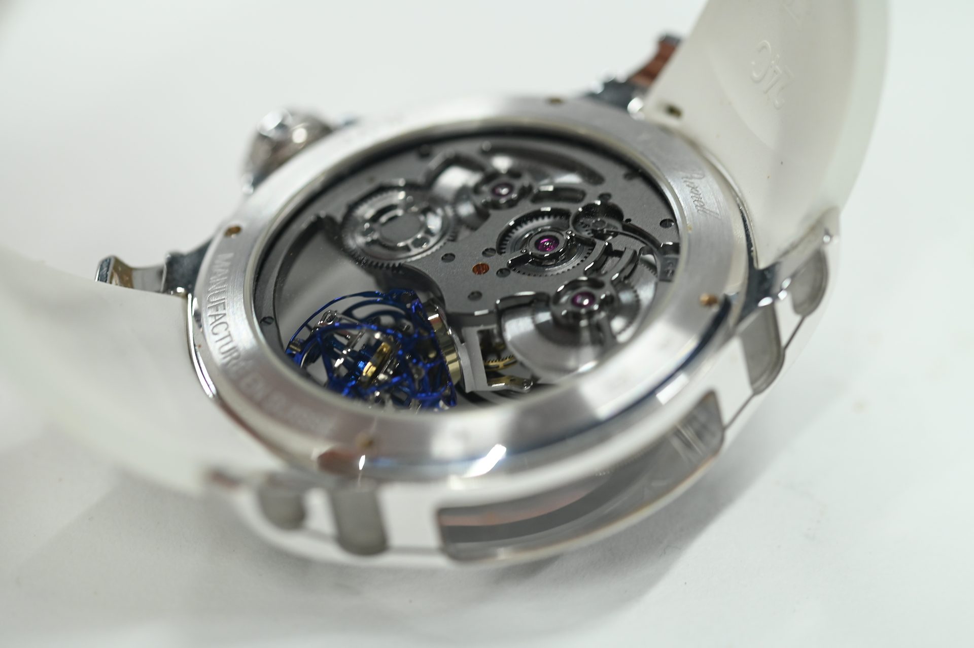 Cecil Purnell Tourbillon — Sapphire caseback with the Purnell signature and numbering.