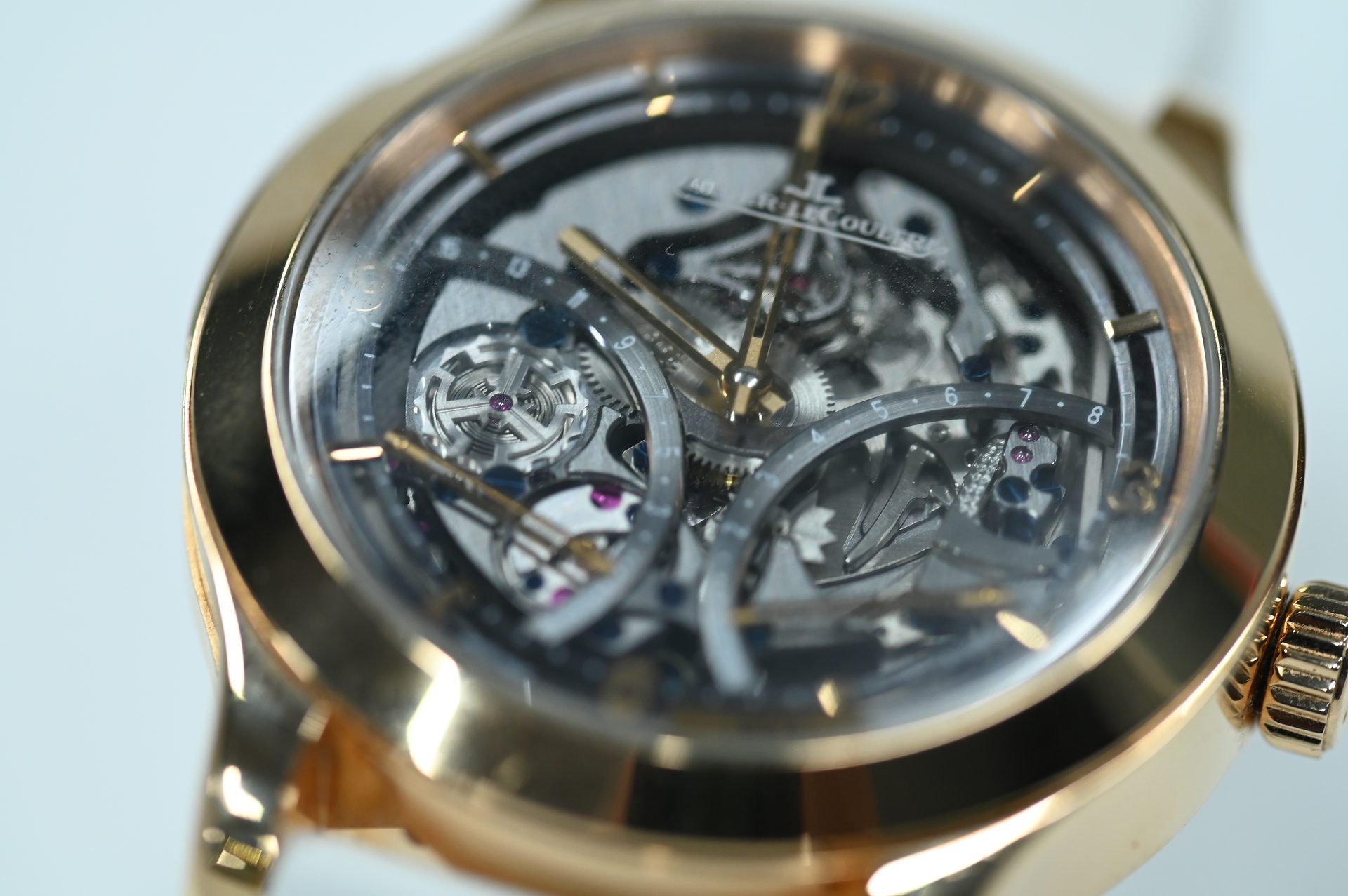 Jaeger-LeCoultre Master Grande Tradition Tourbillon, skeletonised — Openworked rose gold case with the skeletonised Grande Tradition dial.