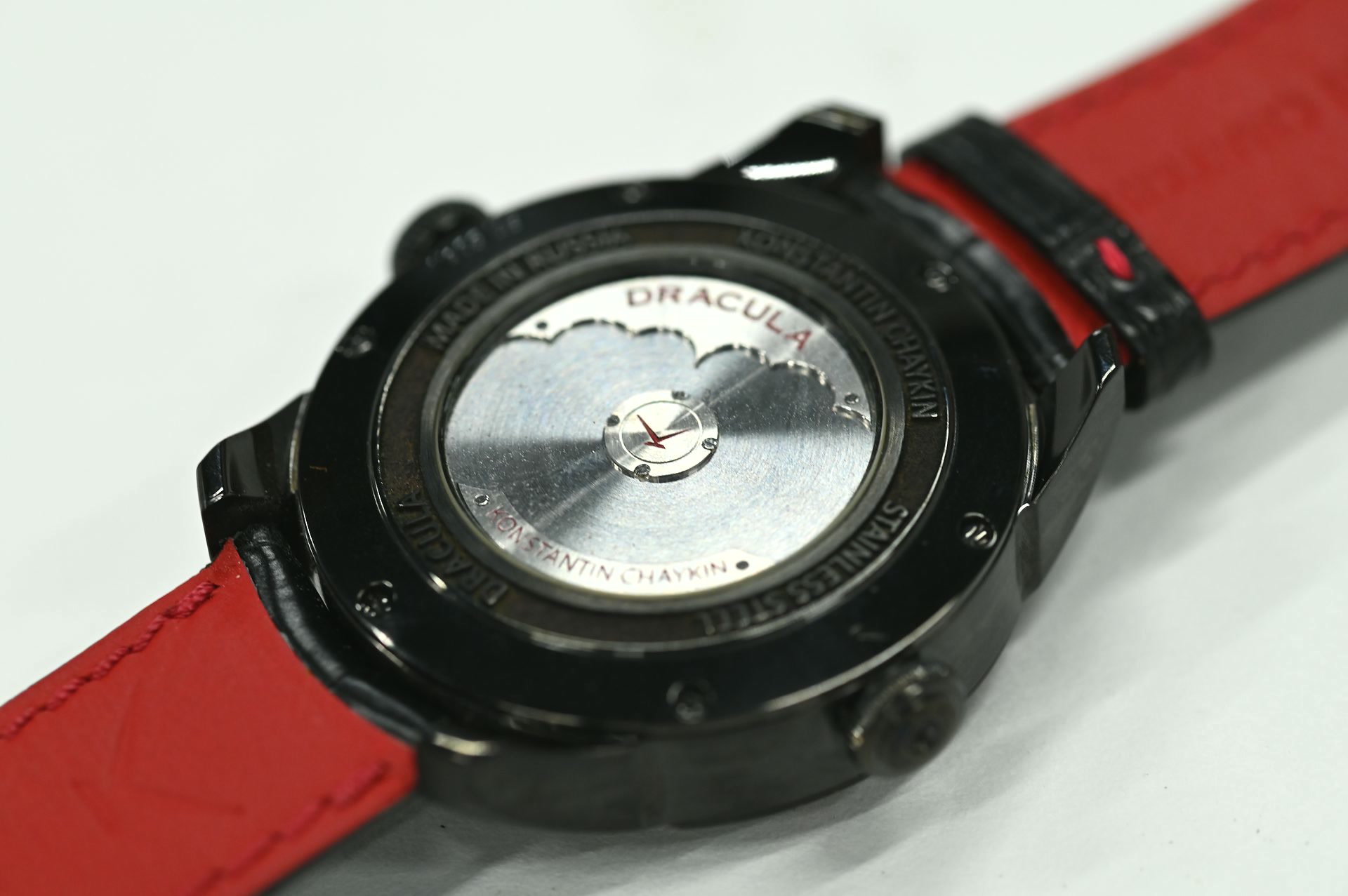 Konstantin Chaykin Joker — Engraved caseback with the Konstantin Chaykin signature and edition numbering.